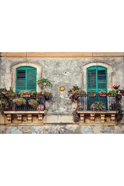 media Tablou canvas Balcoane vintage, 90 x 60 cm