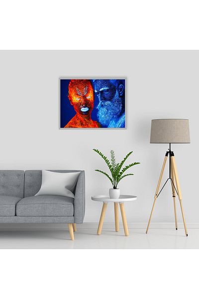 media Canvas painting Portrait15, 105 x 70 cm