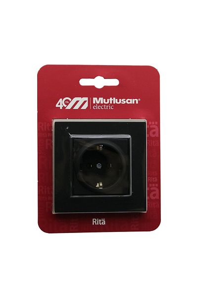 Emperium Mutlusan Ri̇ta-2220 600 0284B Blistered - Black with Card - Soil Socket Frame (5122)