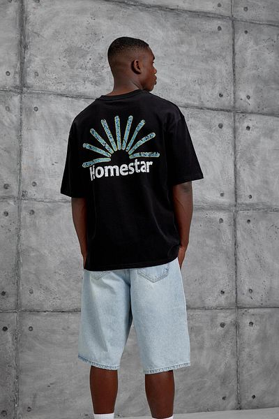 NOMARC Μαύρο μπλουζάκι με στάμπα Homestar Oversize