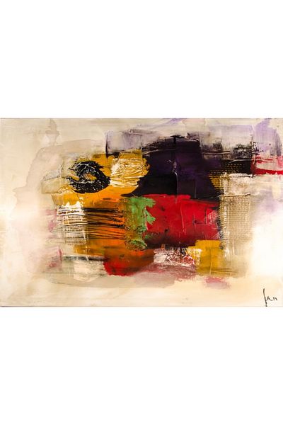 media Fototapet de perete autoadeziv si lavabil Pictura moderna abstracta 2, 250 x 150 cm