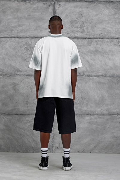 NOMARC Ανδρικό μπλουζάκι με στάμπα Sebizegva σε λευκό χρώμα