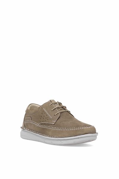 Ayakkabı Fuarı Elit Erlsn2627N Men's Genuine Leather Orthopedic Casual Shoes Sand Color