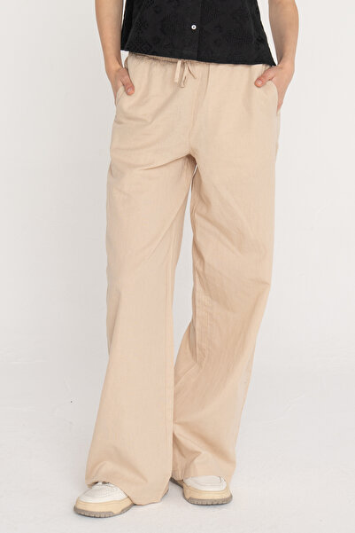 Jack & Jones Women's Linen Trousers - Comfortable Fit Flora