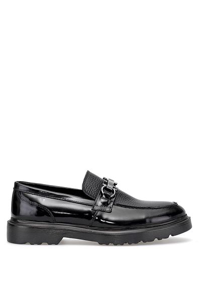 Ayakkabı Fuarı Elite Btant01 Men's Genuine Leather Casual Shoes Black