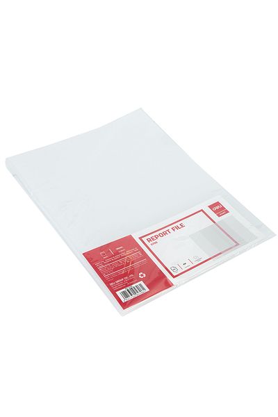 Deli Deli E5706 A4 Report File, Transparent PP Cover – For Office Document Organization