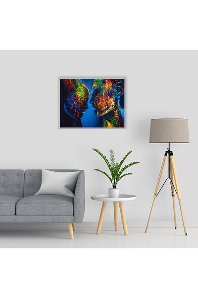 media Canvas painting Portrait4, 105 x 70 cm