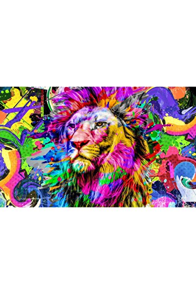 media Tablou canvas Leu, multicolor, abstract, creativ, 90 x 60 cm