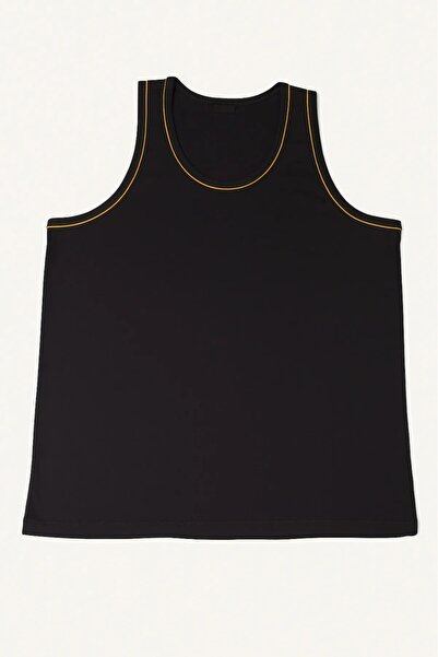 FATELLA Men's Zero Sleeve Thick Strap Crew Neck Comfort Basic Relaxed Cut Com...