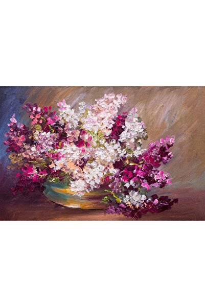 media Tablou canvas Flori, liliac, mov, pictura, buchet3, 60 x 40 cm
