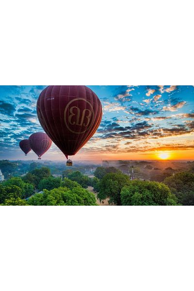 media Balloon Ride canvas painting, 60 x 40 cm