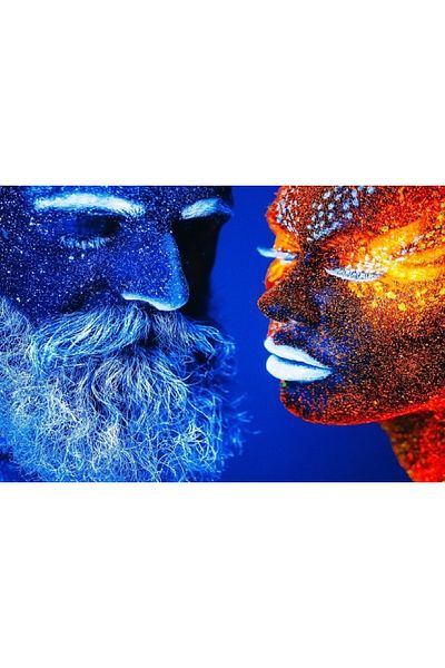 media Canvas painting Portrait18, 90 x 60 cm