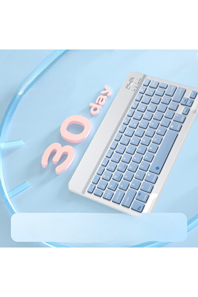 bovinox Bluetooth Klavye & Mouse Set IOS Android Windows Uyumlu Şarjlı Taşınabillir Set