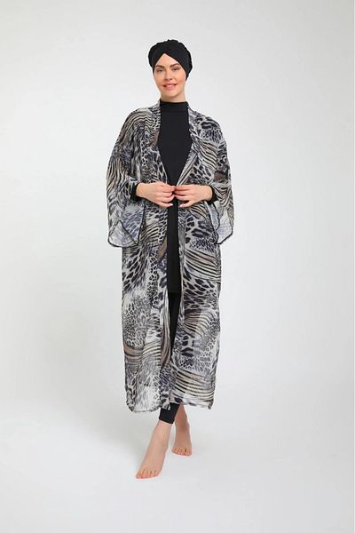 My Hanne Patterned Women's Hijab Swimsuit Set 3790