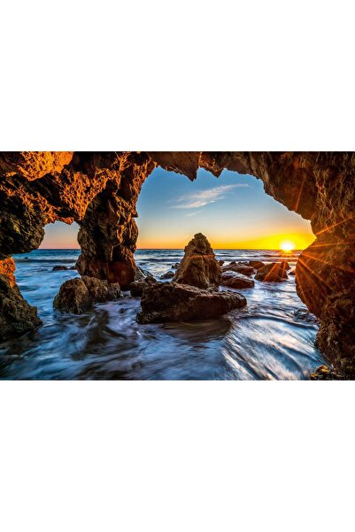 media Tablou canvas Rasarit in Malibu, 45 x 30 cm