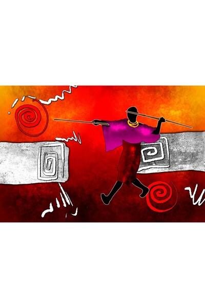 media Tablou canvas Africa retro vintage arta4, 60 x 40 cm