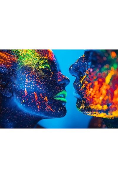 media Canvas painting Portrait7, 105 x 70 cm