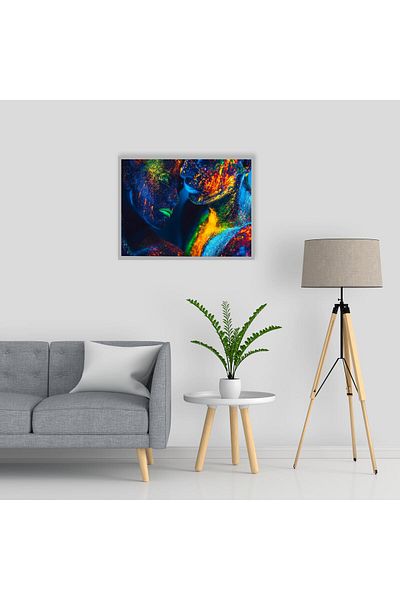 media Canvas painting Portrait5, 105 x 70 cm