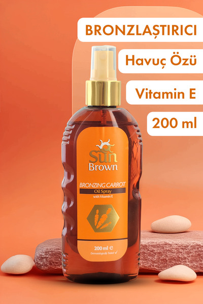 Sun Brown Bronzlaştırıcı Havuç Yağı Spreyi 200 ml