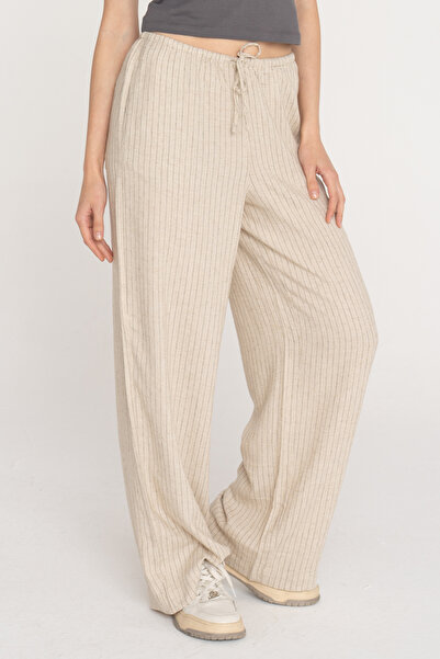 Jack & Jones Women's Linen Mixed Trousers - Breeze