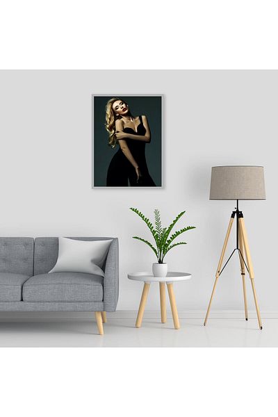 media Canvas painting Portrait32, 60 x 90 cm