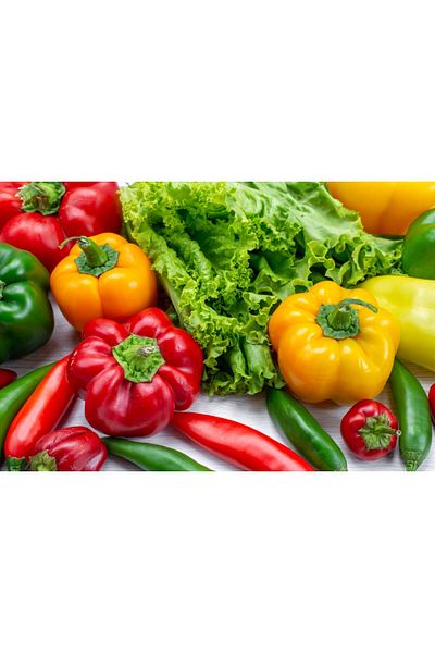 media Fototapet Food20 - legume si fructe, 400 x 250 cm