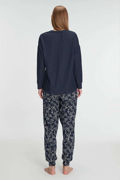 Motto10 butik Long Sleeve Sweatshirt Pants Pajama Set