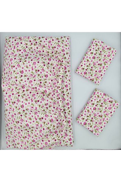 pınarhome collectıon ملاءة قماش مطاطية للسرير المبطن + غطاء وسادة (عمق الزاوية 30 سم) الموسم الجديد***