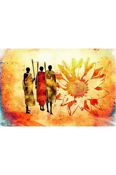 media Tablou canvas Africa retro vintage arta71, 75 x 50 cm