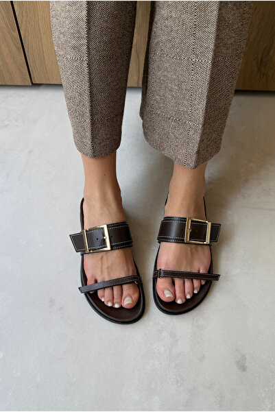 Mupa Shoes Women's Slippers Bitter Brown