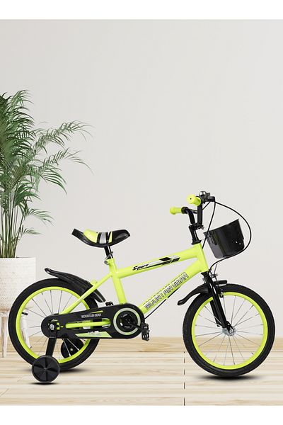 MG 12 Inch Bicycle For 2-4 Years Old Kids, Steel Frame, Adjustable Seat, Smooth Ride, Safe & Stable-Y