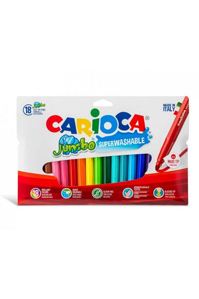 CARIOCA Set of 18 Jumbo markers, Carioca