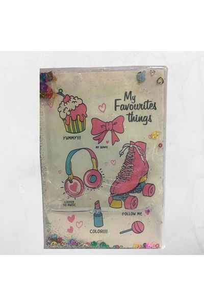 Mikro Glitter Sequin Watery Cover Notebook