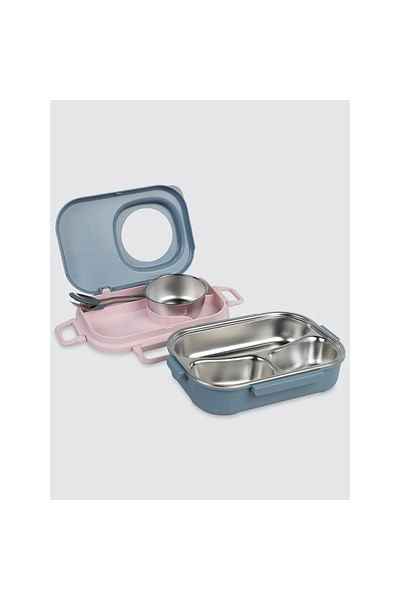 Uzspace Vgn-8021-8033 Stainless Steel Food Container - Lunch Box 600 ml Gray