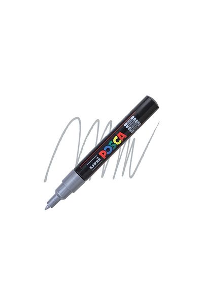 Uni Silver Colored -ball PC-1m Posca Water Based Marker 0.7
