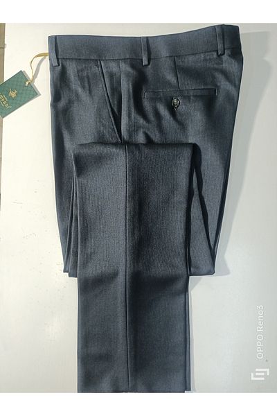 LAMPART Regular Polyviscose Fabric Trousers