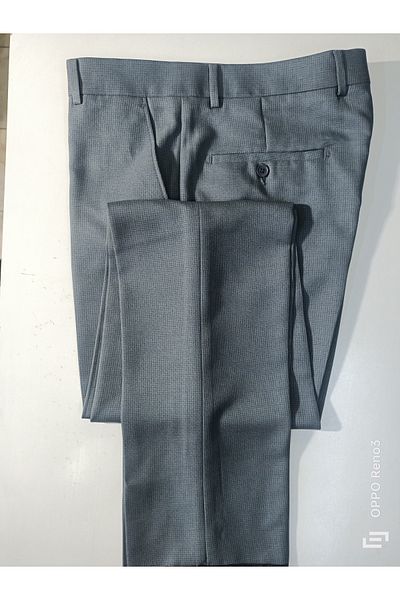 LAMPART Regular Polyviscose Fabric Trousers