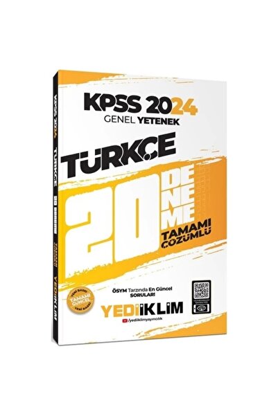 Yediiklim Yayınları Yediiklim Yayınları 2024 KPSS Genel Yetenek Türkçe Tamamı...