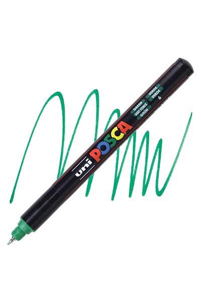 Uni Green Ball Posca 0.7mm Fine Poster Marker - Pc1mr