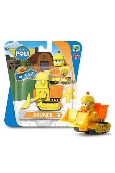 Robocar Poli Roı Toys Metal Vehicle Character Figures - Bruner 83165