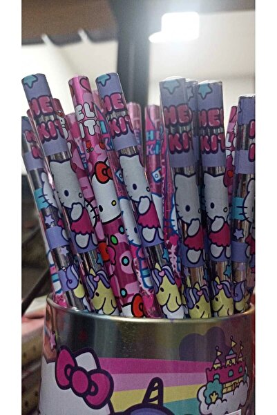 HELLO KITTY LİSANSLI RENKLİ KURŞUN KALEM 5'Lİ