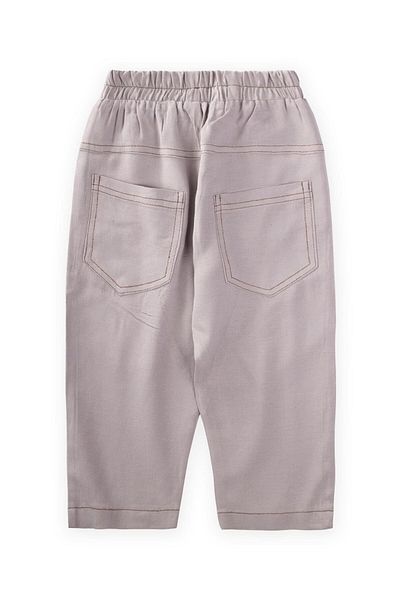 Cigit 2-7 Years Old a Gray Linen Trousers - Sequence Clamshell