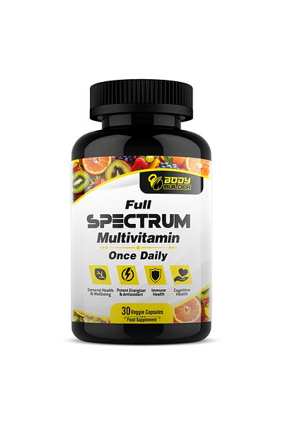 Body Builder Full Spectrum Multivitamin, 30 Veggie Capsules, Complete Wellness Support, Immune Health