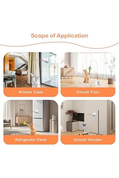 NEXIFY Interactive Cat Toy, Cat Wand Toy with Suction Cup 2.0 Detachable Feathers