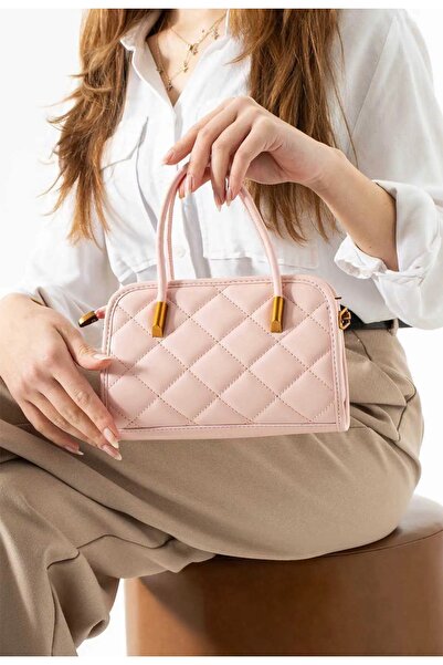 grand coco ροζ κομψή τσάντα χεριού και ώμου