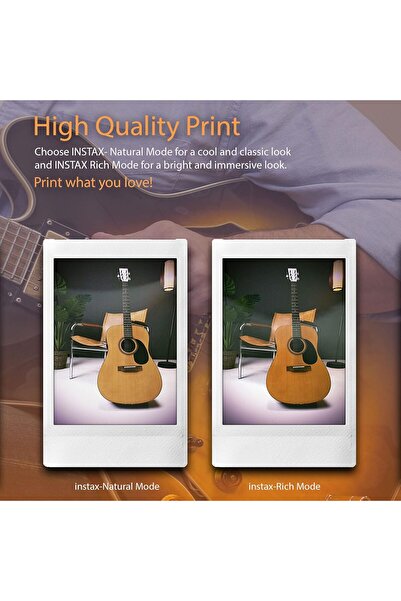 Fujifilm Instax Mini EVO Black Hybrid Instant Camera with 20-Sheet Film, 32GB microSD Card, Case