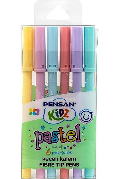 Pensan Kidz 6-Piece Felt Crayons - Pastel Color / 99090