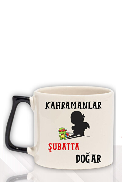 qoeuyl boutique أبطال يولدون هذا الشهر، كوب مطبوع عليه هدية عيد الأب مع مقبض