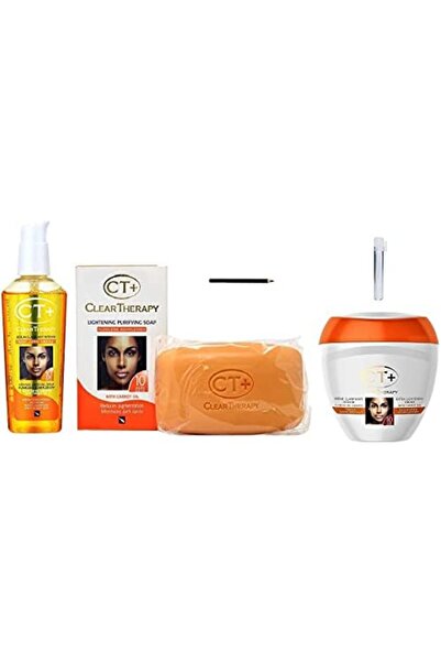 Skin Generics كريم CT+ Clear Therapy لتفتيح البشرة 6.76 أونصة وصابون 6.17 أونصة وسيروم 2.37 أونصة وLiner101 LPS40 P