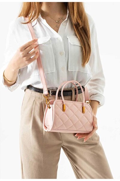 grand coco ροζ κομψή τσάντα χεριού και ώμου